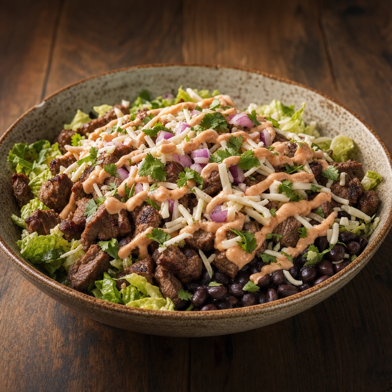 Loaded birria rice bowl