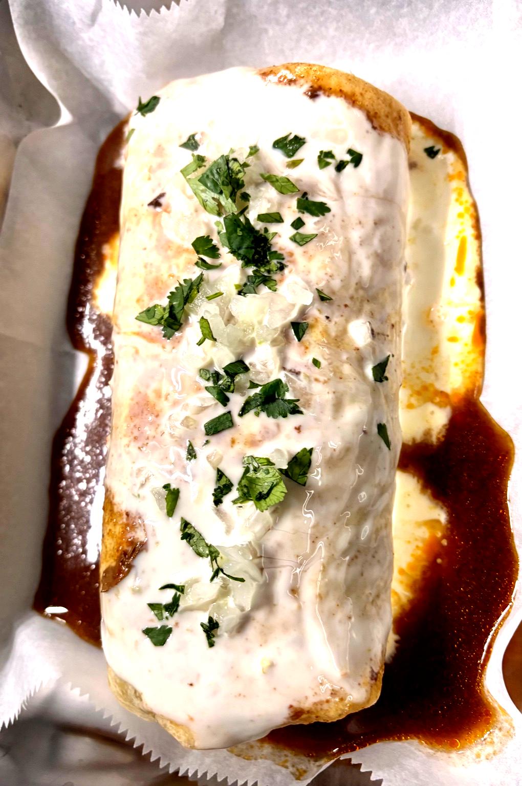 Wet Birria Beef Burrito